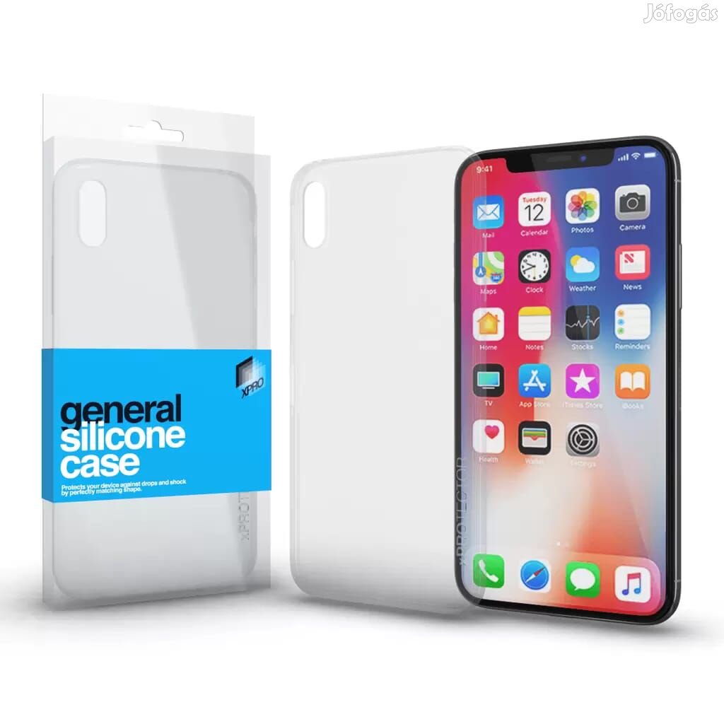 Szilikon tok Case ultra vékony 0.33 mm Apple iPhone X készülékhez