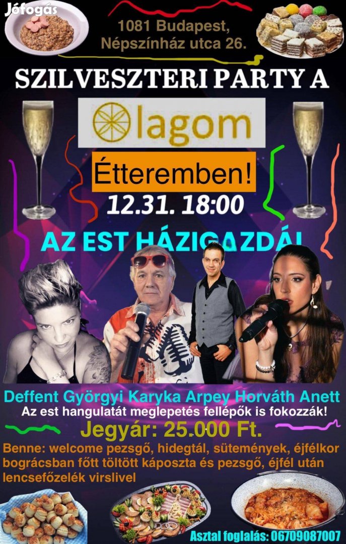 Szilveszteri Party A Lagom Étteremben!