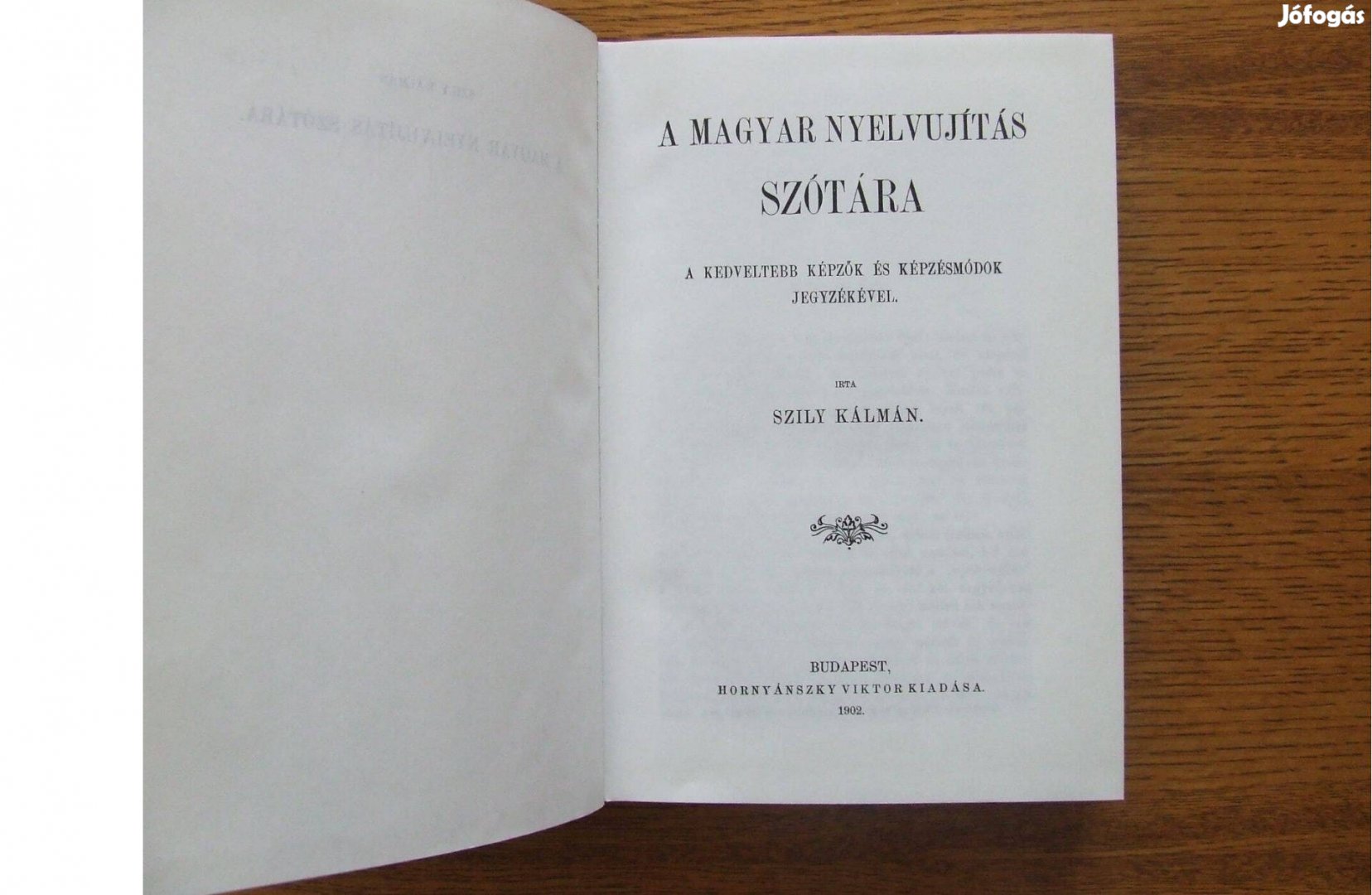 Szily Kálmán A magyar nyelvújítás szótára nyelvi nyelvészet