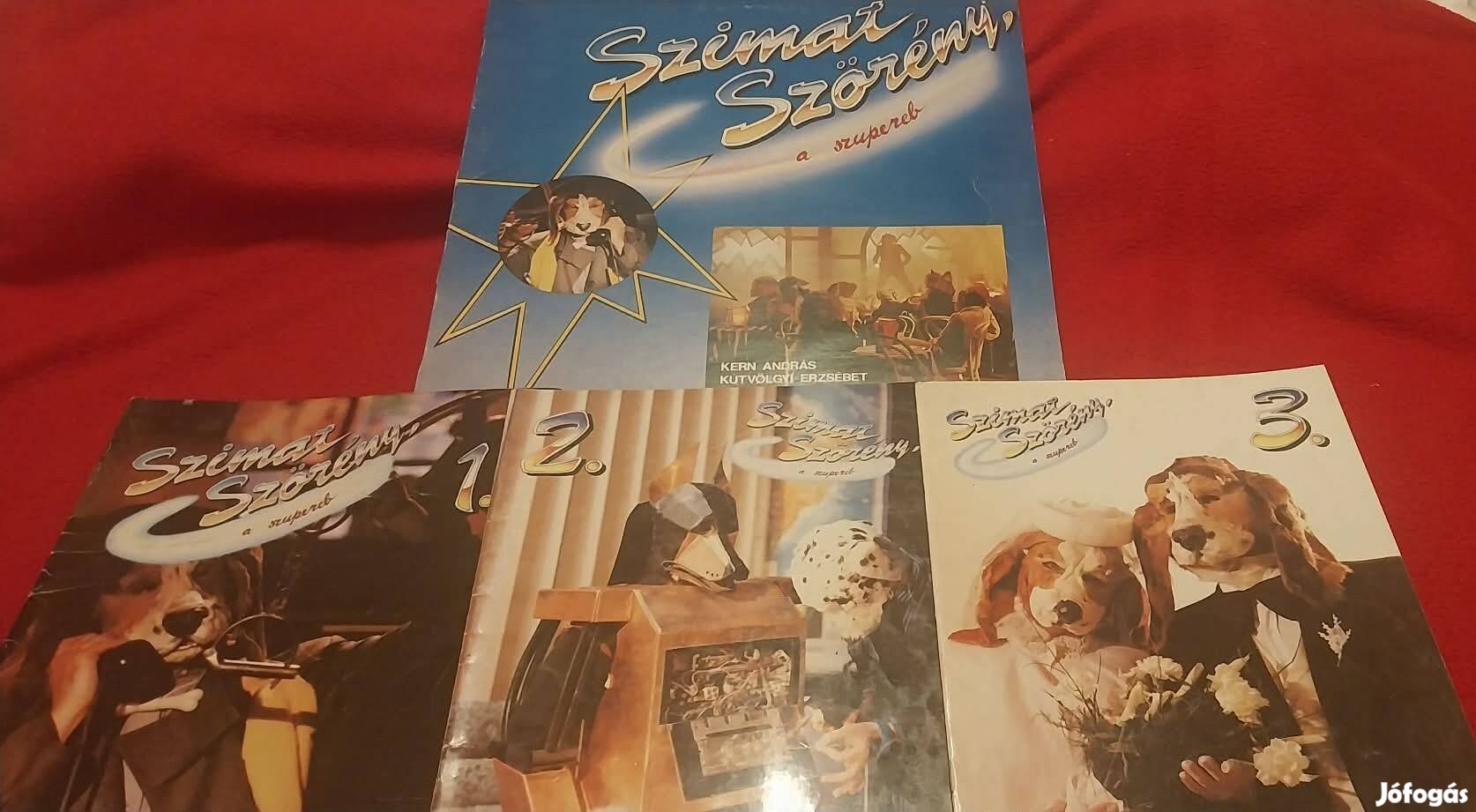 Szimat Szörény 1,2,3. képregény és bakelitlemez