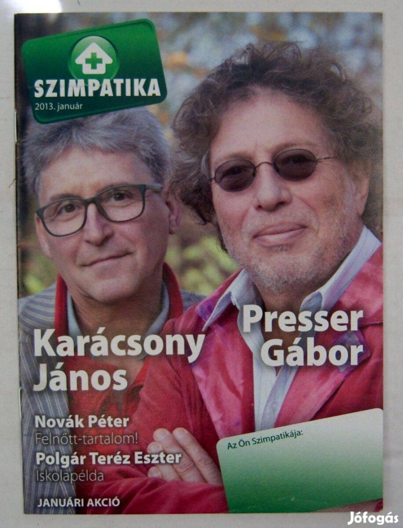 Szimpatika 2013/1 Január (tartalomjegyzékkel)