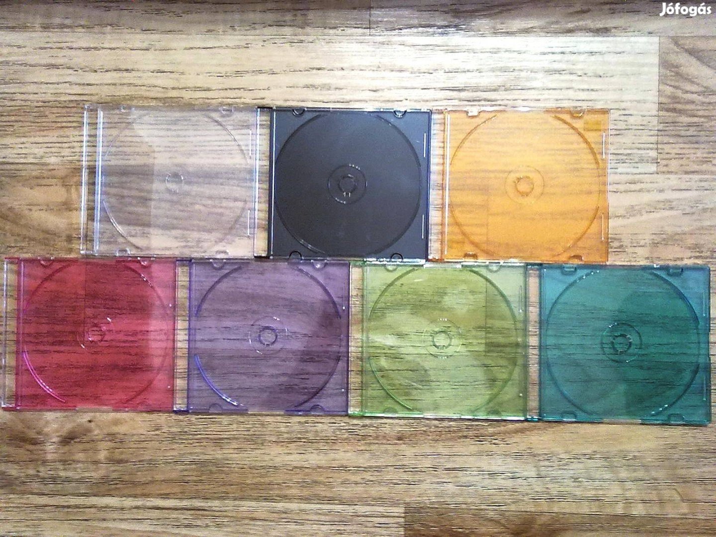 Színes CD slim tokok (7 fajta színben) egy csomagban