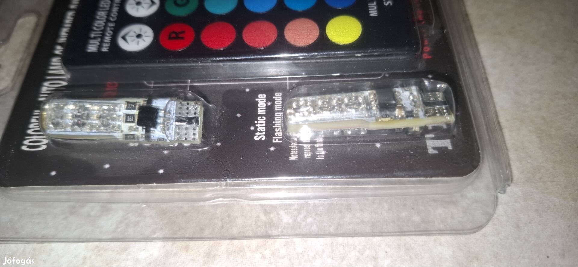 Színes Led izzók T10-RGB Led