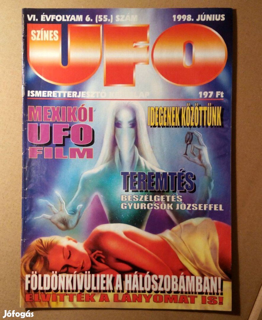 Színes UFO 1998/6 Június (55.szám) 6kép+tartalom