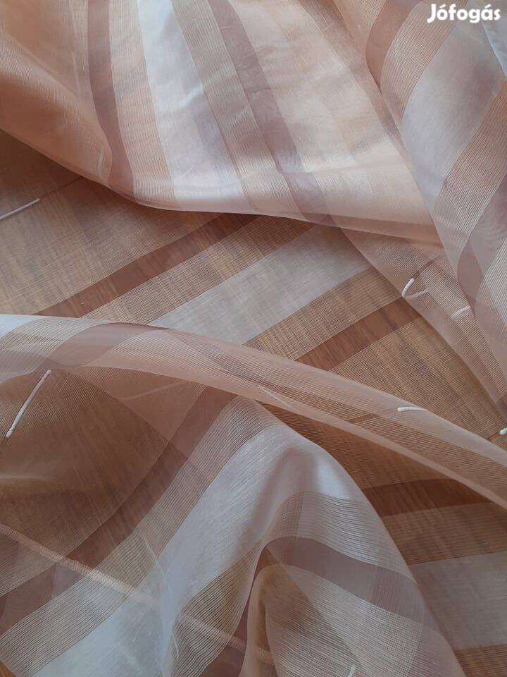 Szines, modern csíkos függöny 290 cm x 9,5 m