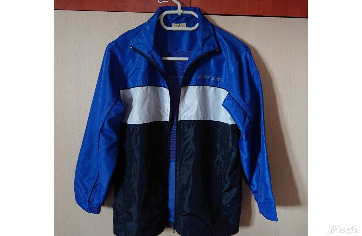 Színes, sportos átmeneti dzseki kb. 146-152-es méret