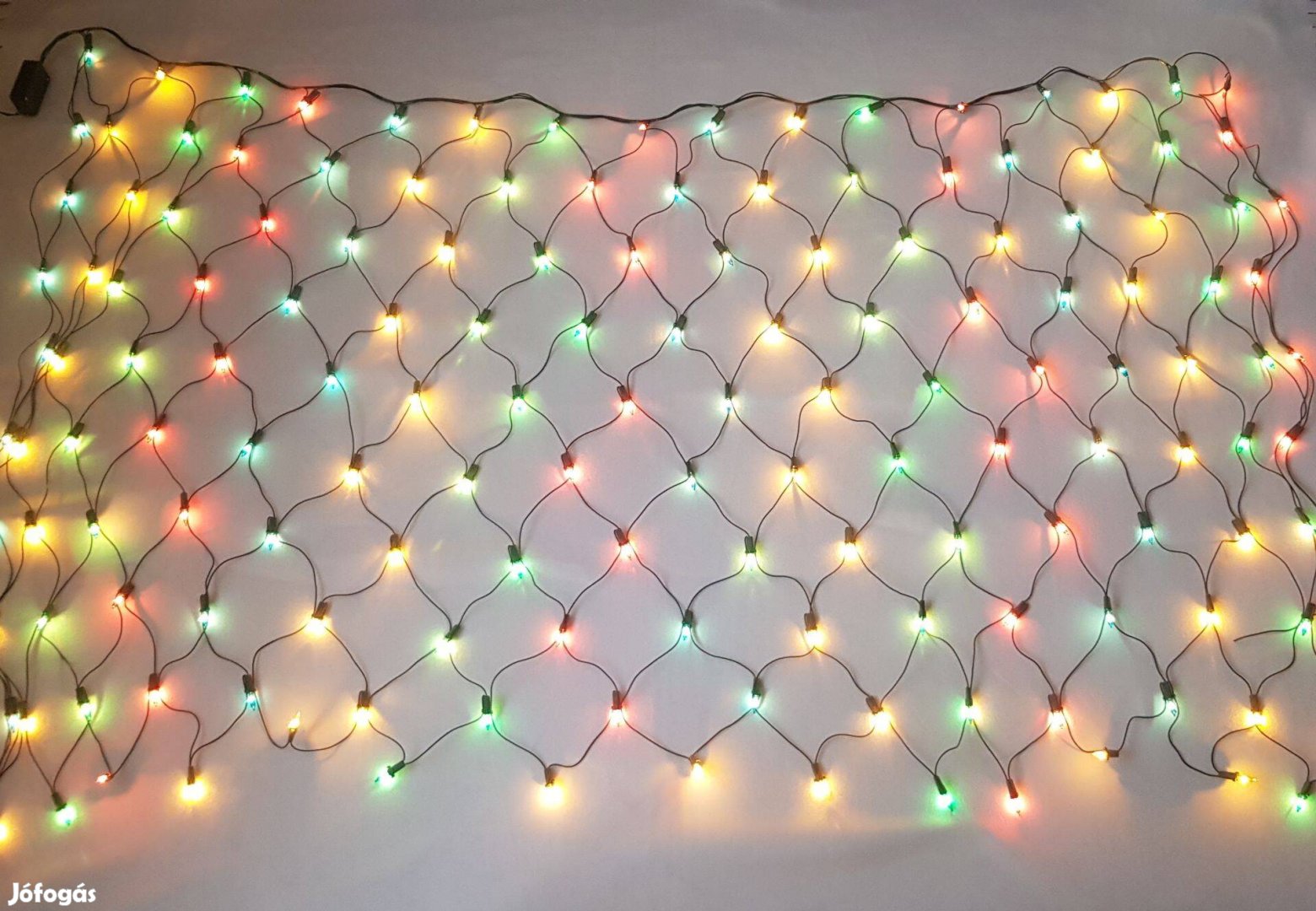 Színes fényfüggöny led fényfüzér égősor 1