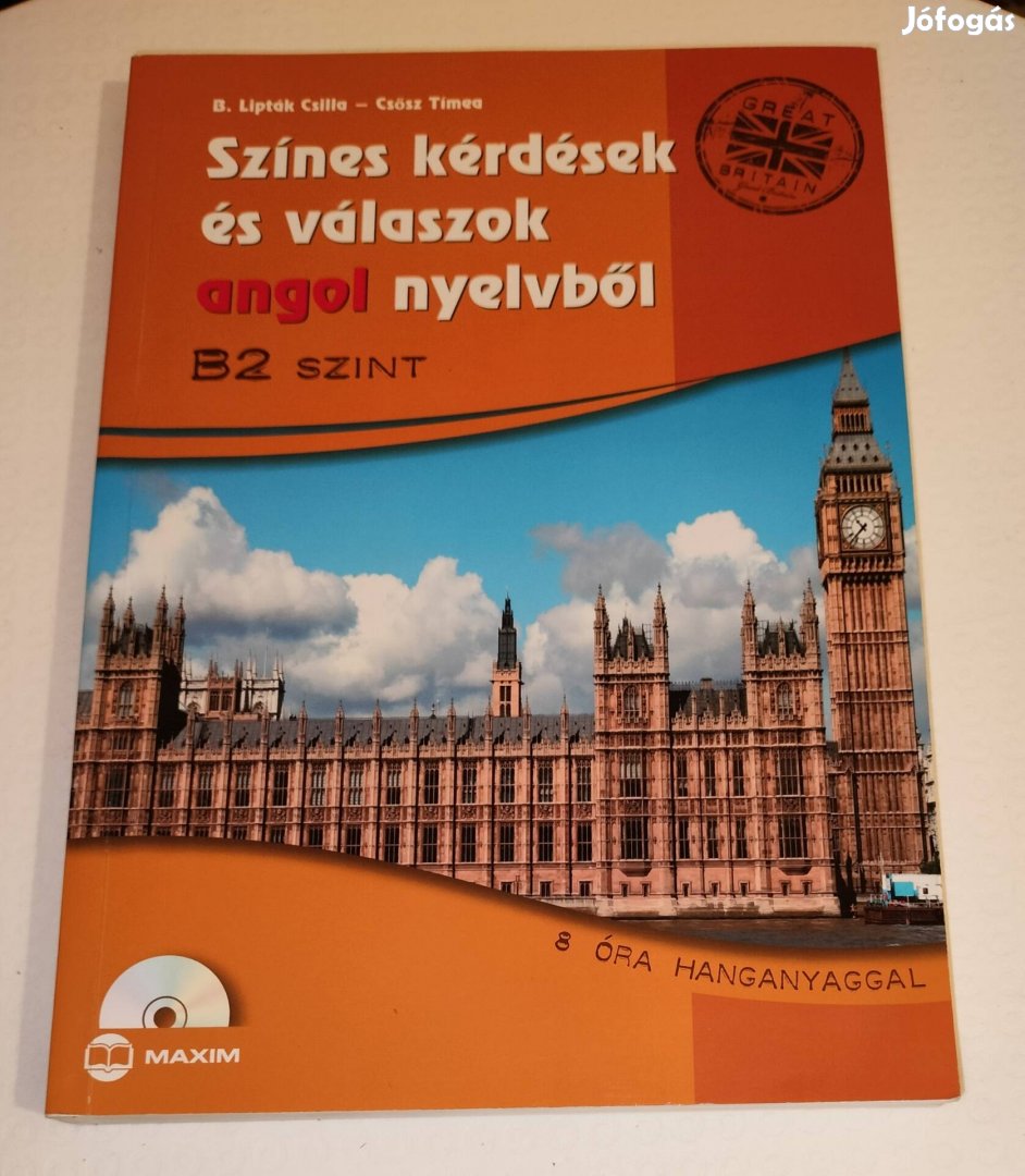 Színes kérdések és válaszok angol nyelvből B2 szint cdvel könyv 