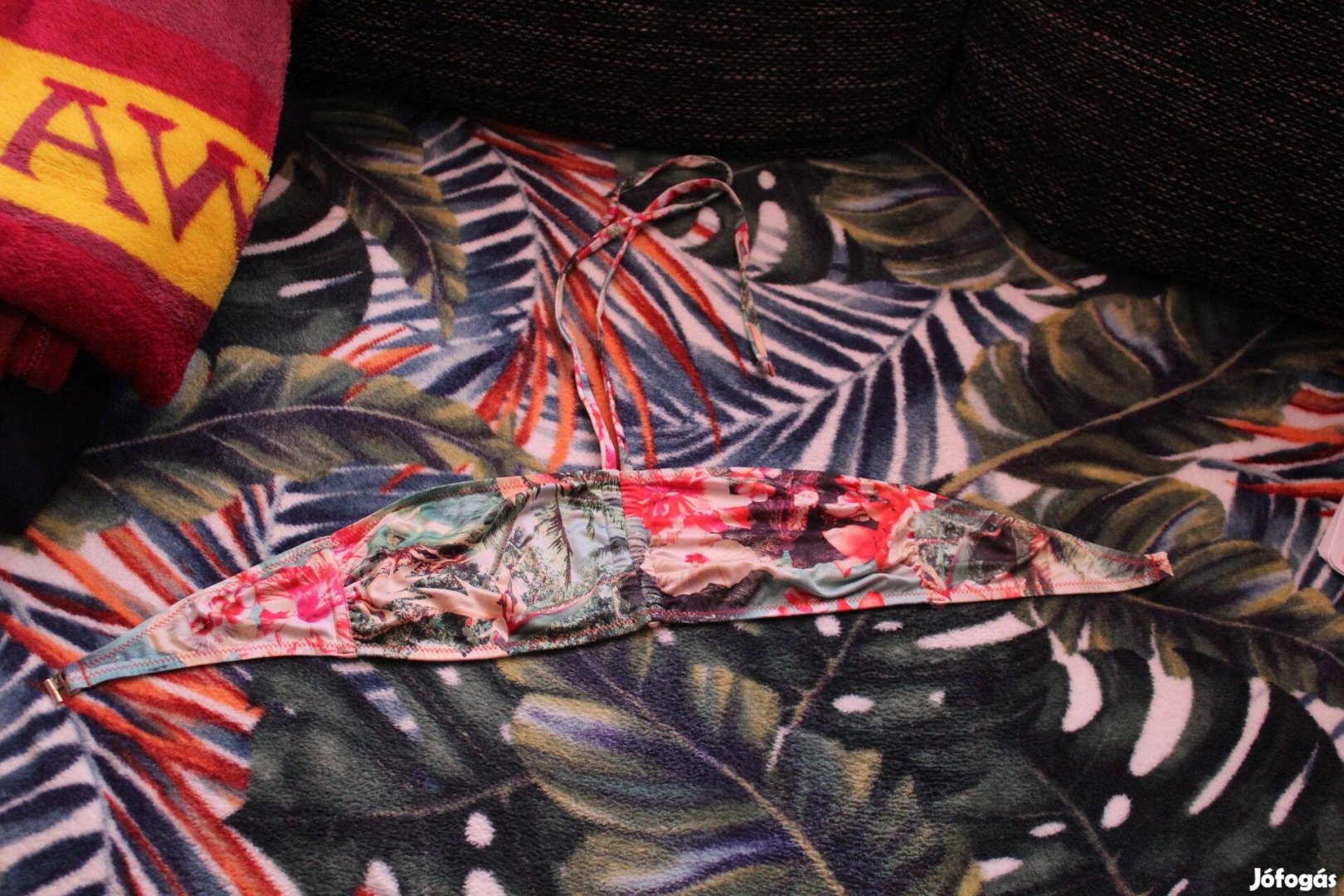 Szines mintas noi bikini felso, 40, 2x viselt