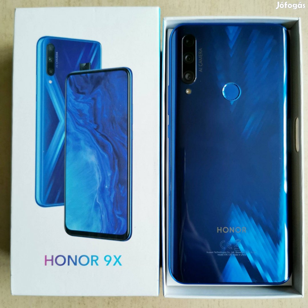 Szinte hibátlan Huawei Honor 9X 4/128 3 hónap garancia 6.59 dual sim