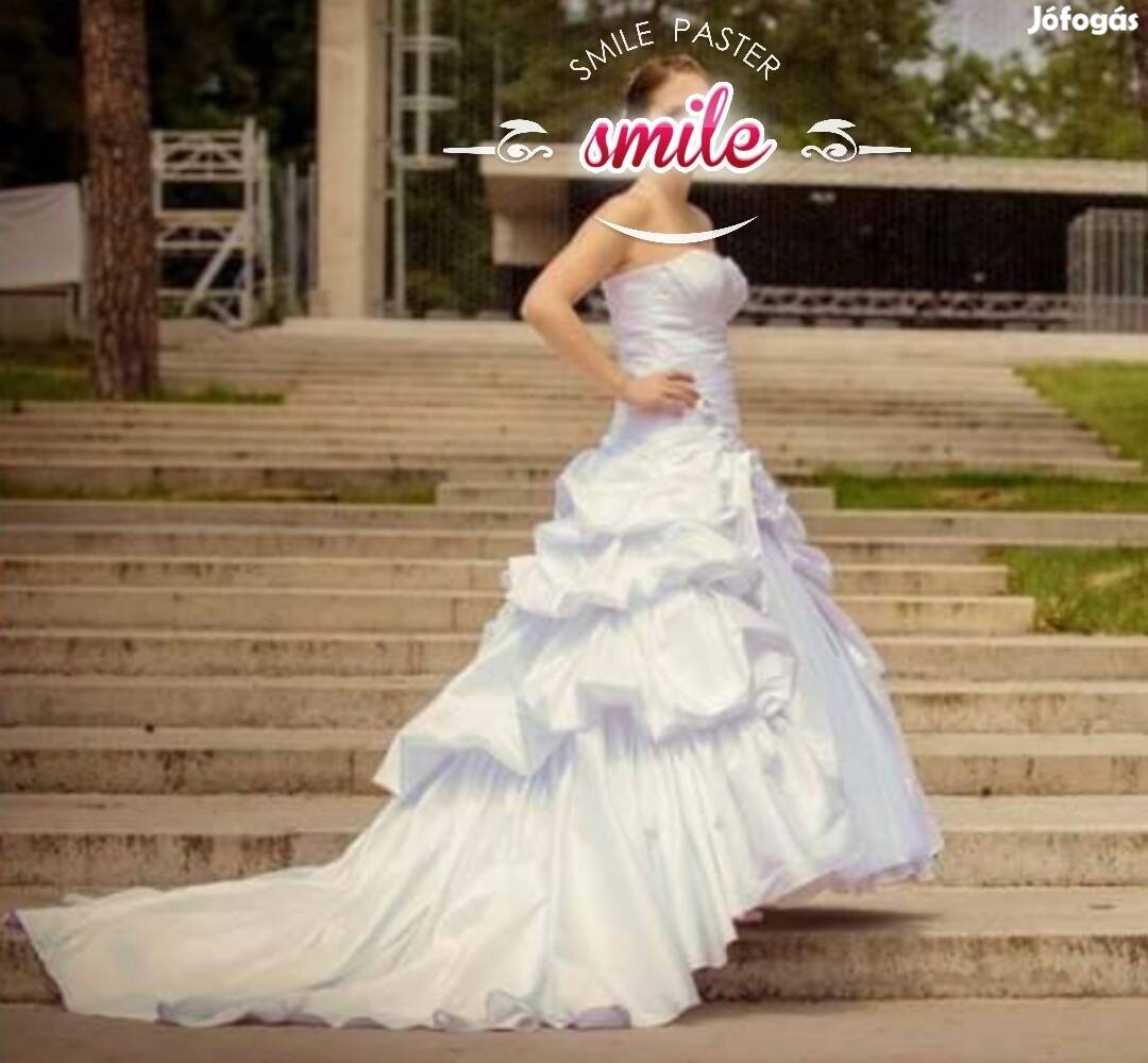 Szinte új 38-as fehér Modeca Collection-Matilda menyasszonyi ruha
