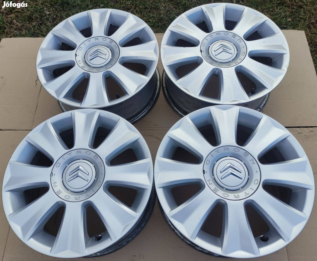Szinte új 4x108 R16 gyári Citroen ill. Opel Peugeot 16" alu felni