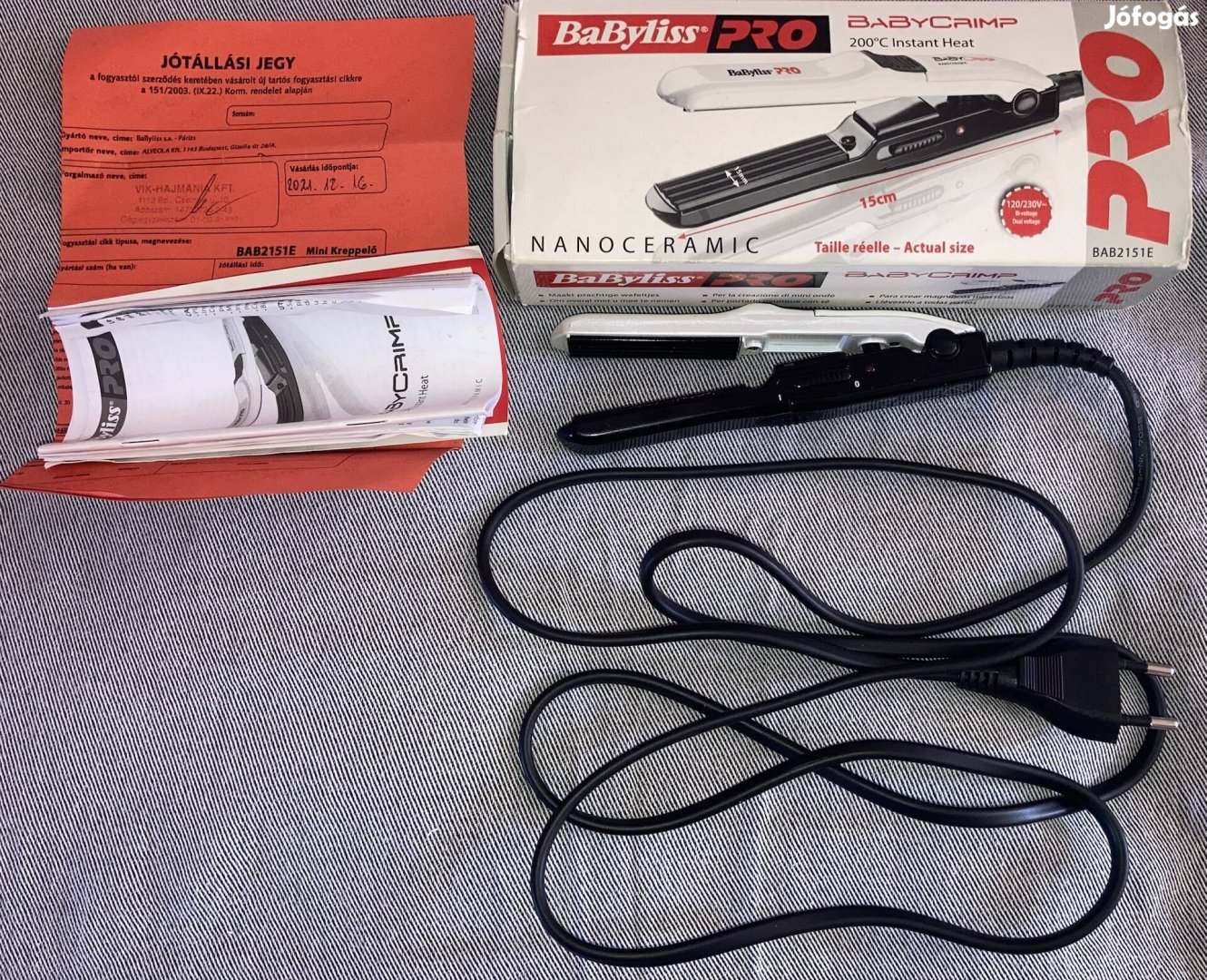 Szinte új Babyliss Pro Babycrimp (nanoceramic) hajkreppelő hajformázó 