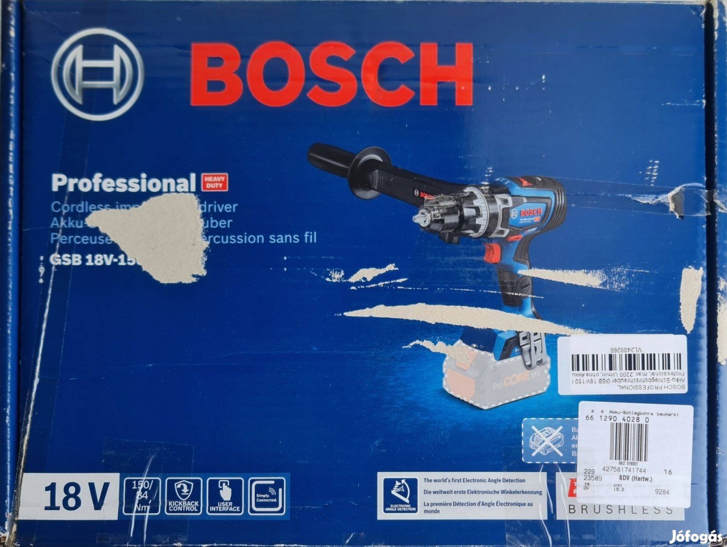 Szinte új Bosch Gsb 18V-150 C Professional akkus ütvefúró-csavarozó