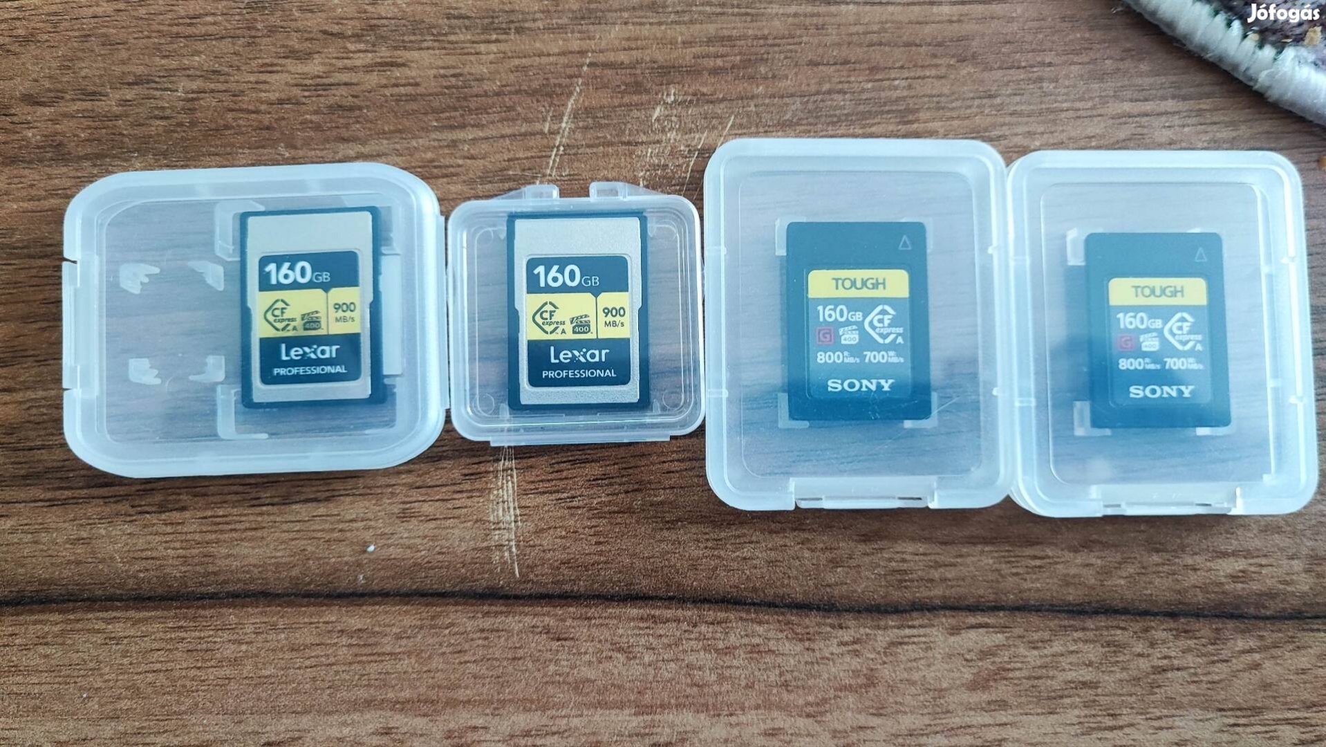 Szinte új CF express 160 GB profi kártyák 