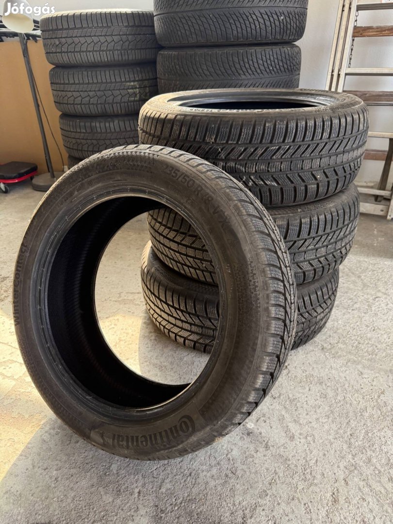 Szinte új Continental téligumi garnitúra 235/50R18 wintercontact Ts870