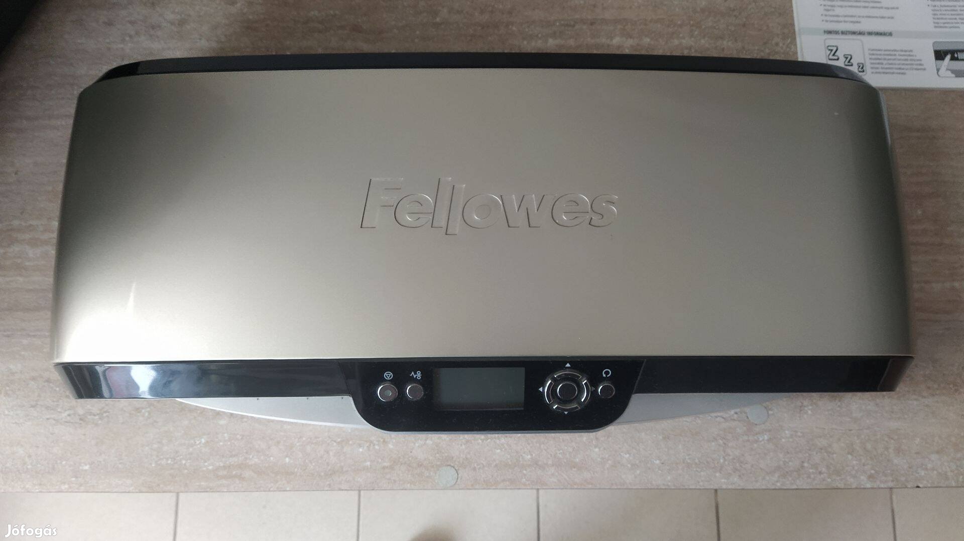 Szinte új Fellowes Venus A3-as laminálógép, lamináló