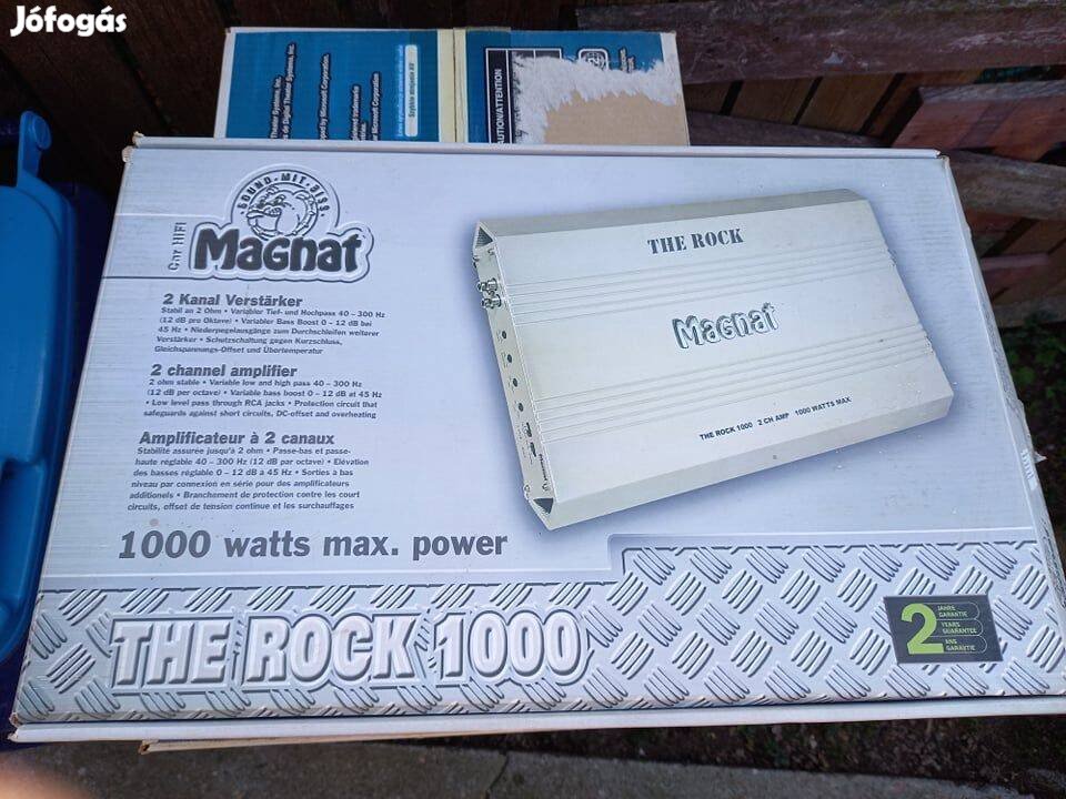 Szinte új! Magnat The Rock 1000 autós erősítő eladó / csere