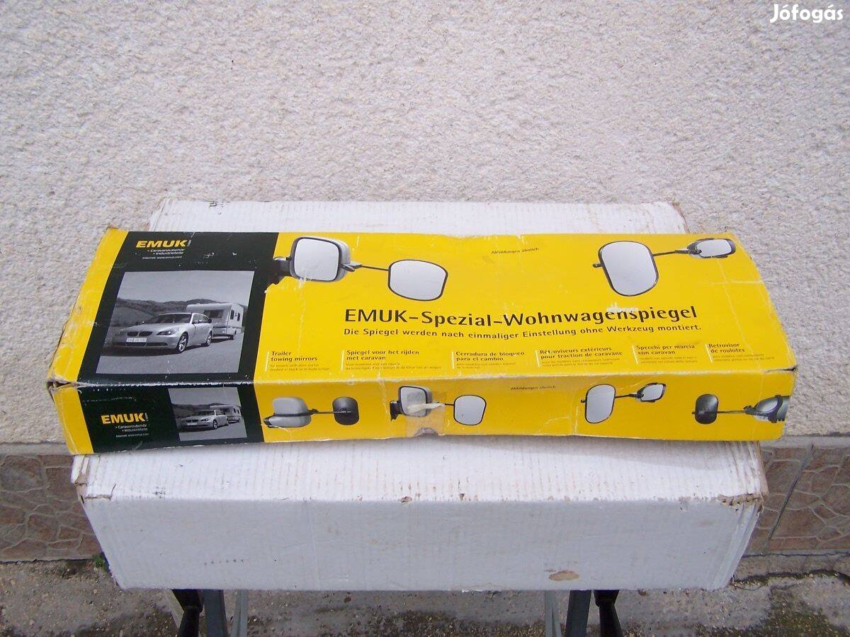 Szinte új Féláron Lakókocsi utánfutó karaván visszapillantó