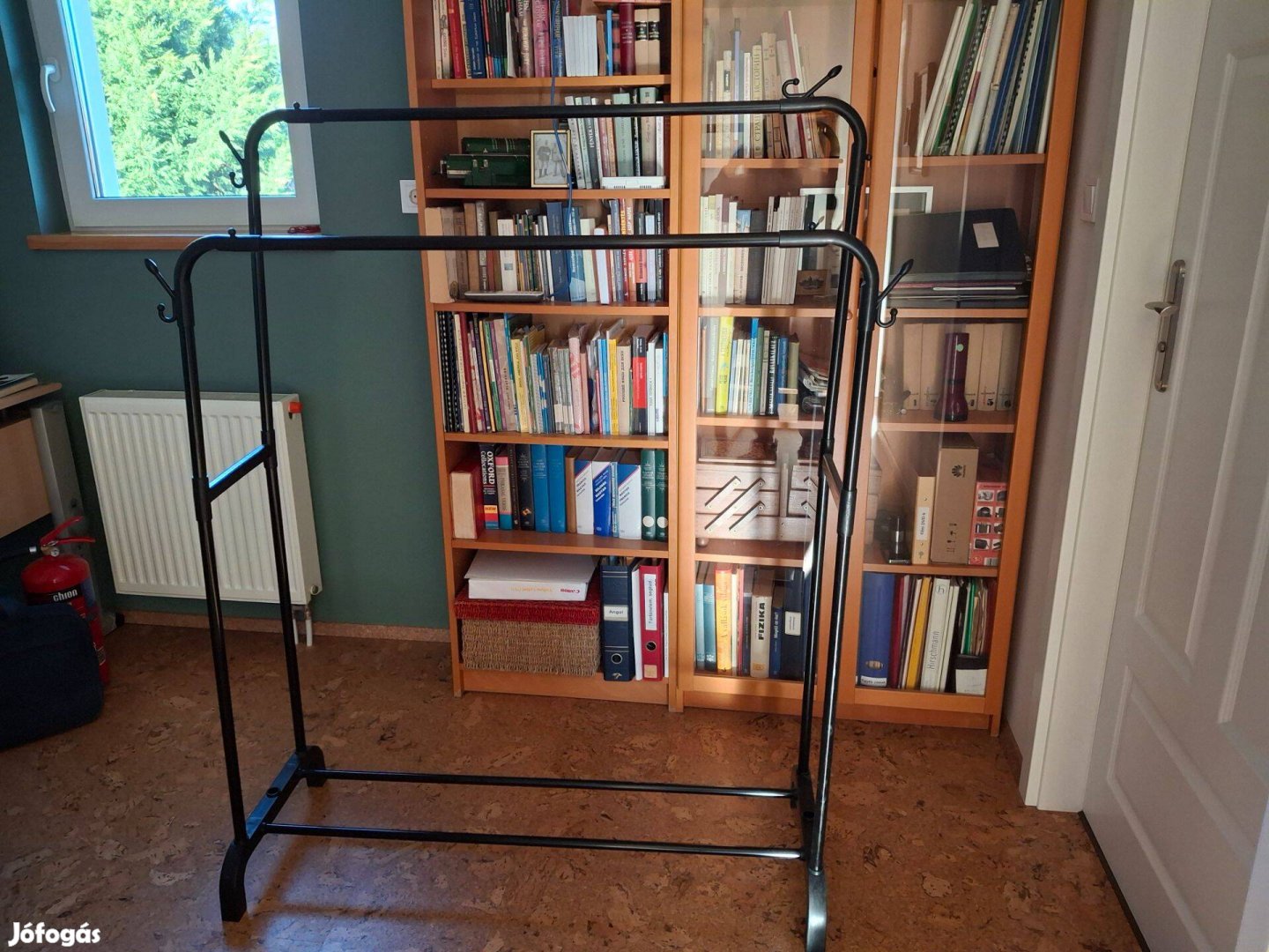 Szinte új dupla ruhatartó állvány