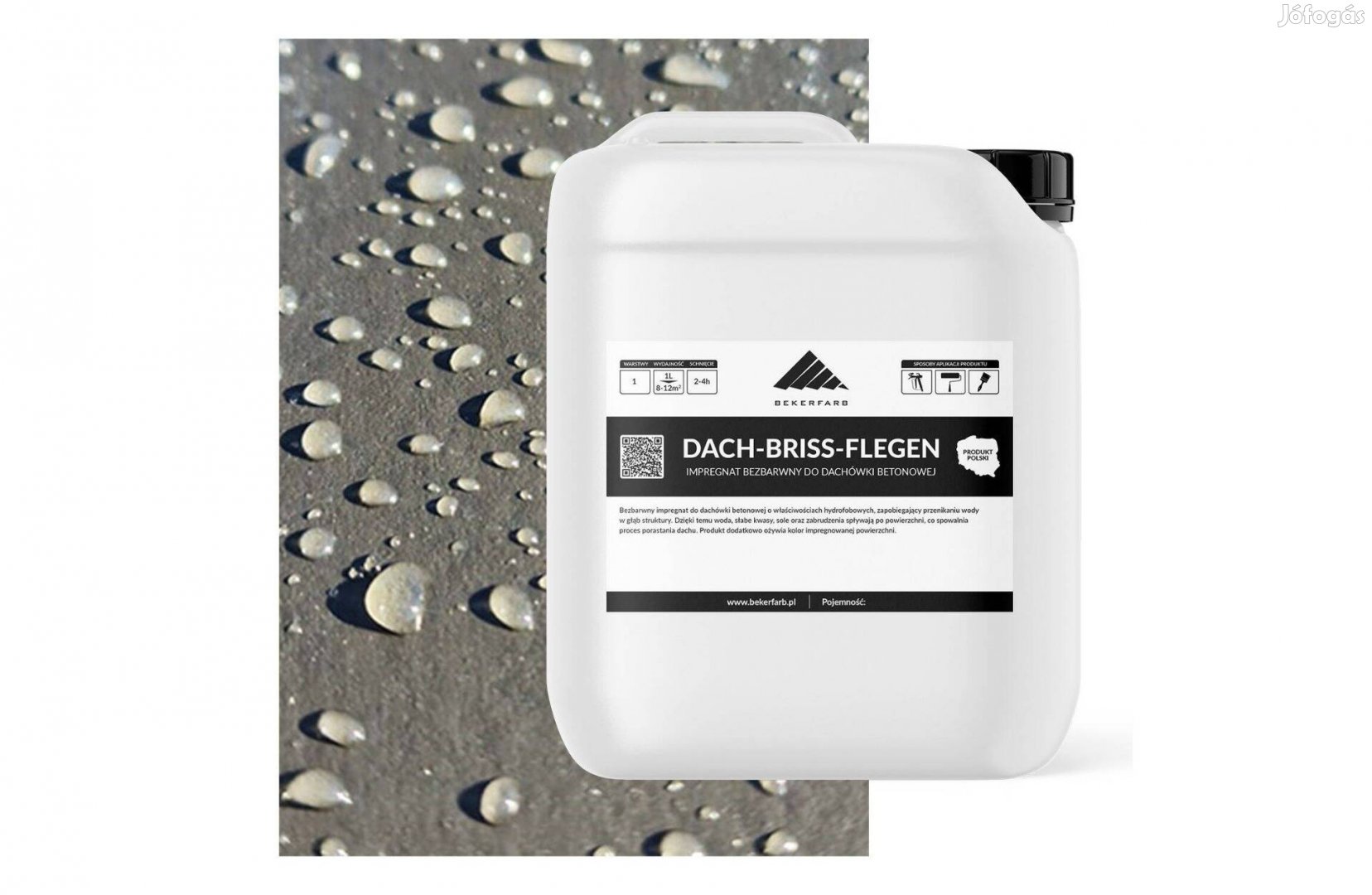 Színtelen, vízálló tetőimpregnáló szer 1L | Betontetőcserép