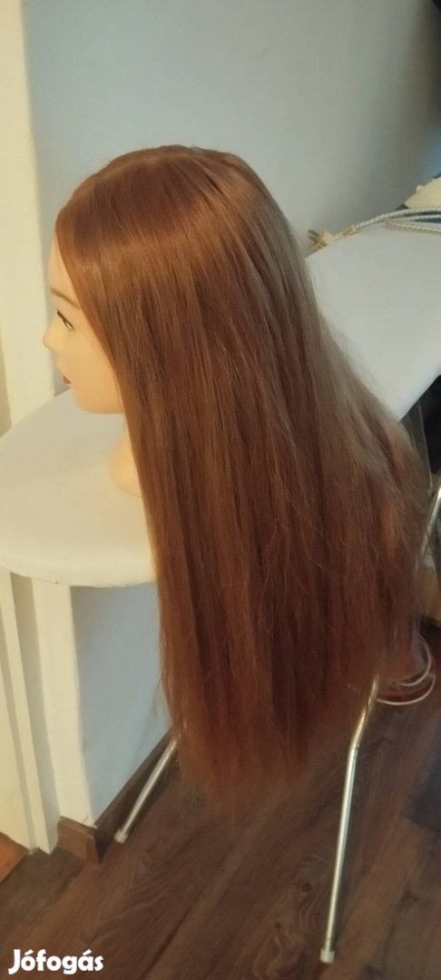 Szintetikus hajú babafej