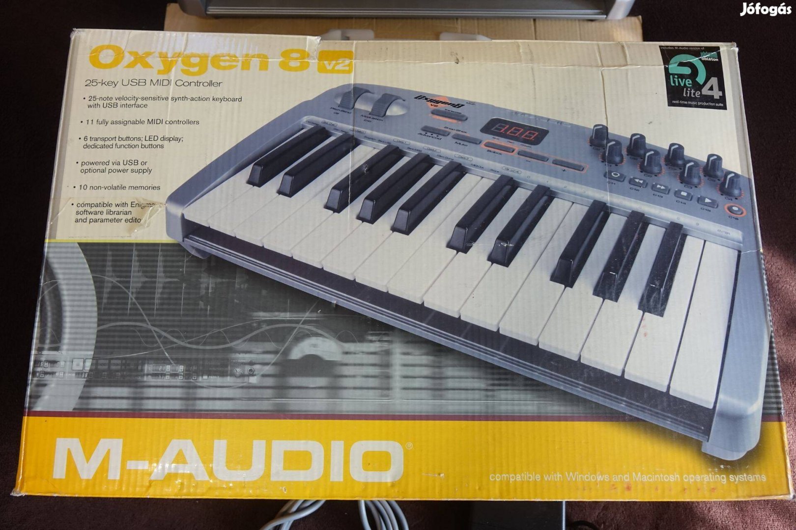 Szintetizátor Oxygen 8 v2 zongora m-audio