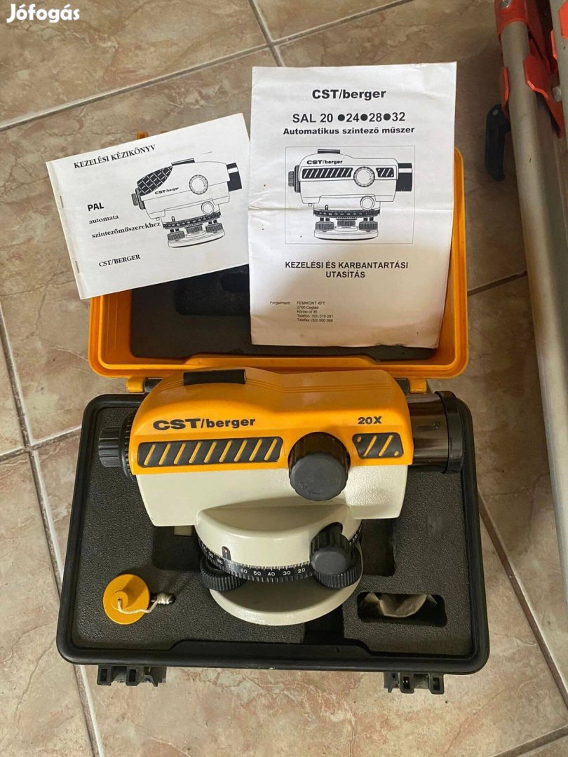 Szintező műszer garnitúra 20x automatikus CST/Berger eladó