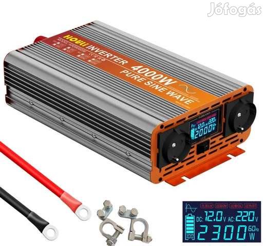 Szinuszos Ultra Fine Power Inverter 4000W 12Volt-220V AE4 (5526)