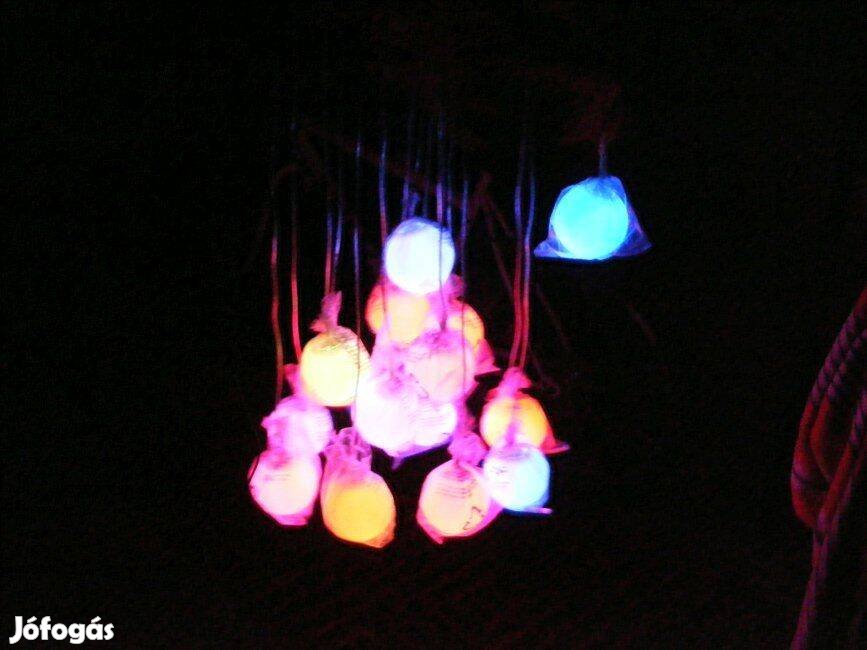 Színváltoztatós gömb lámpa csillár dísz világítás