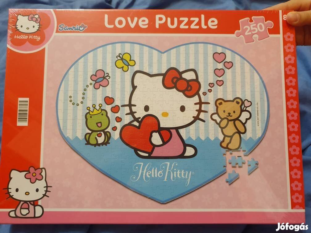 Szív alakú Hello Kitty forma kirakó puzzle bontatlan 1100 Ft