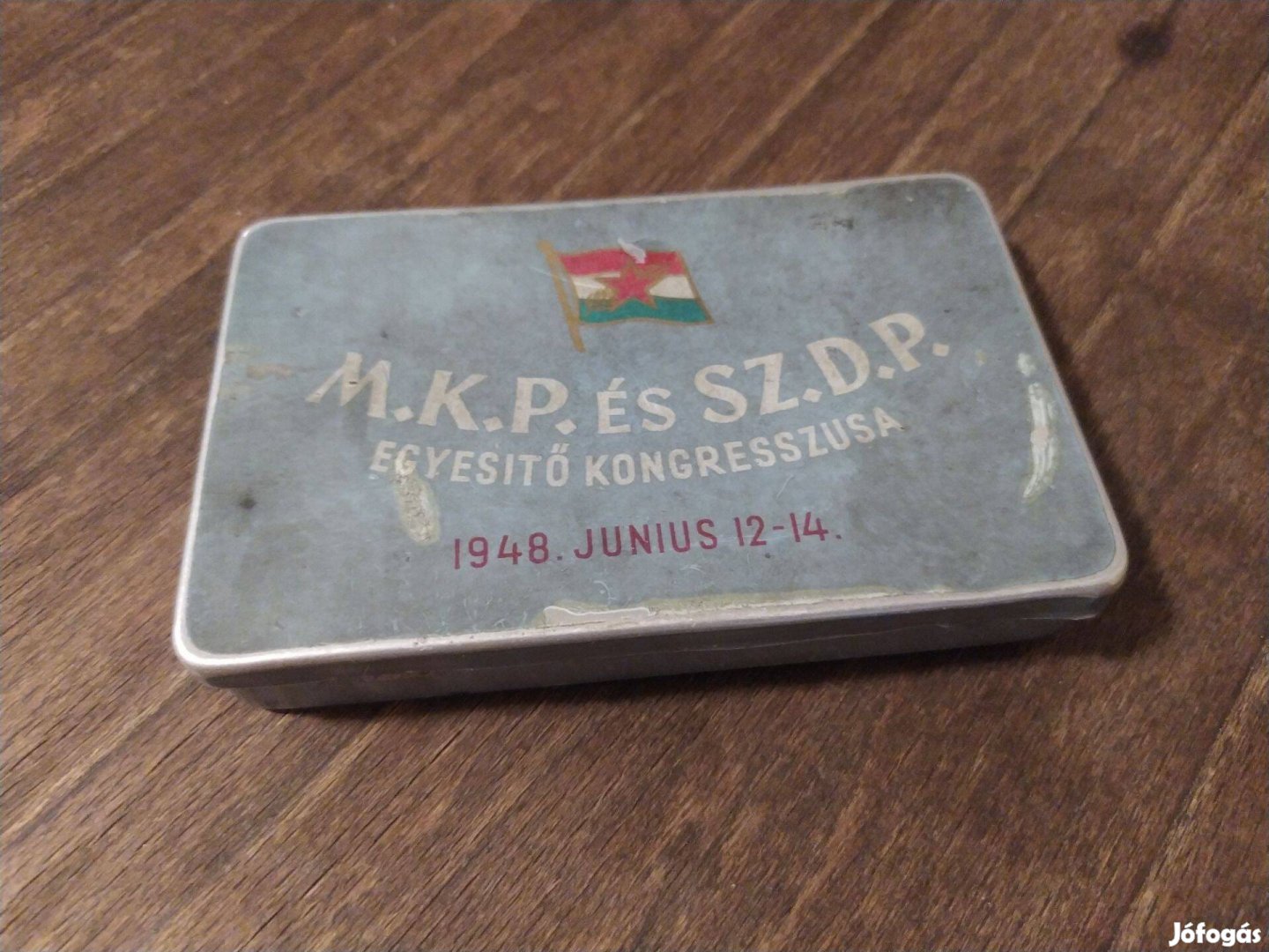 Szivarka tartó szivar doboz fémdoboz 1948