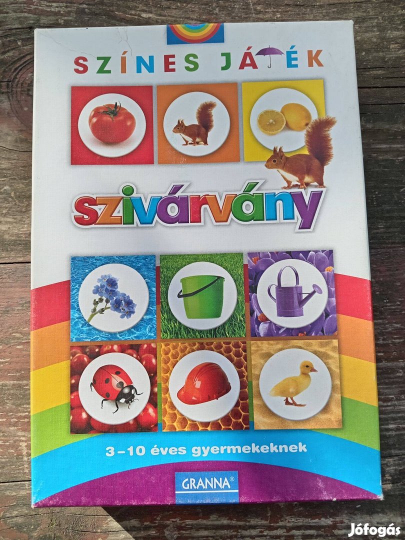 Szivárvány színkereső játék 3-10 +