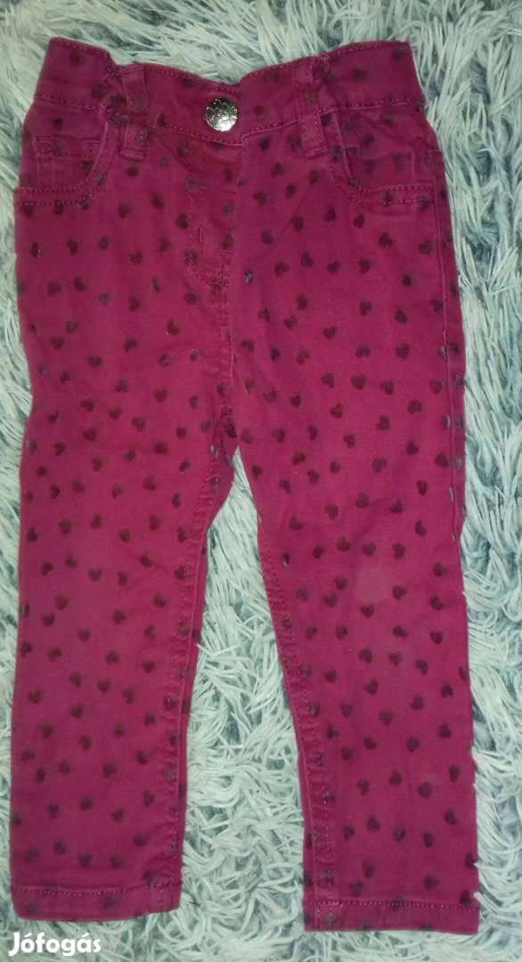 Szívecske mintás rózsaszínű nadrág, Young Dimension, 86
