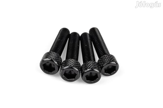 Szívócsavar készlet M6x25mm Alumínium Fekete (4 db)