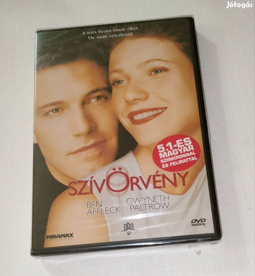 Szívőrvény dvd bontatlan Ben Affleck, Gwyneth Paltrow 