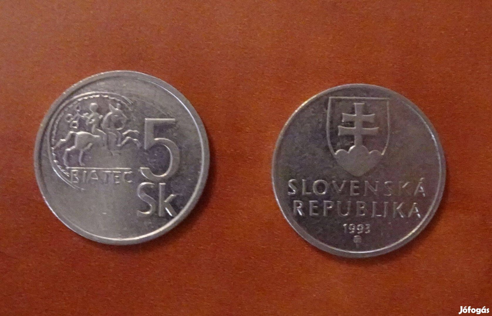 Szlovák 5 korona érme 1993