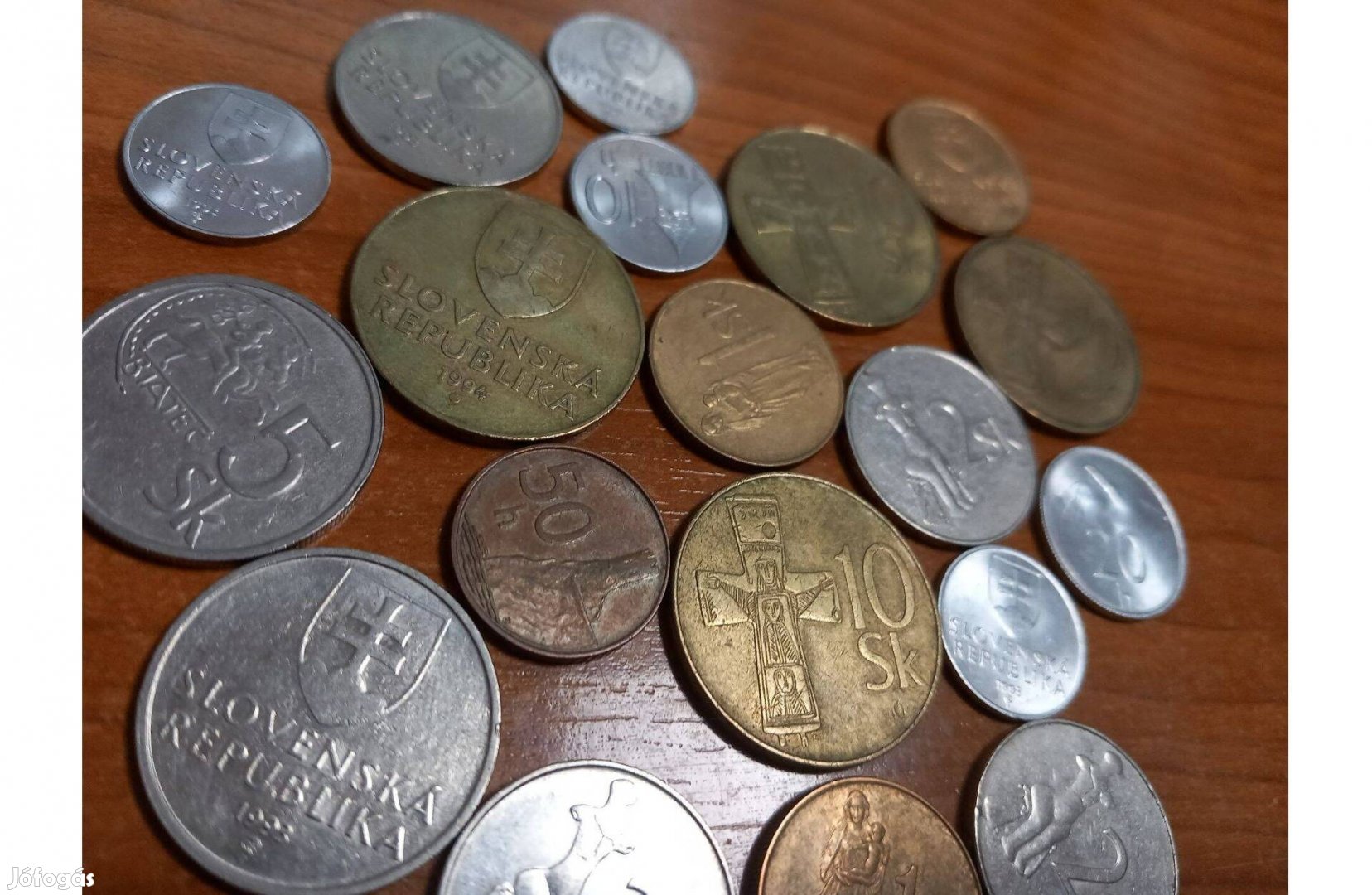 Szlovák forgalmi érmék LOT 19 db