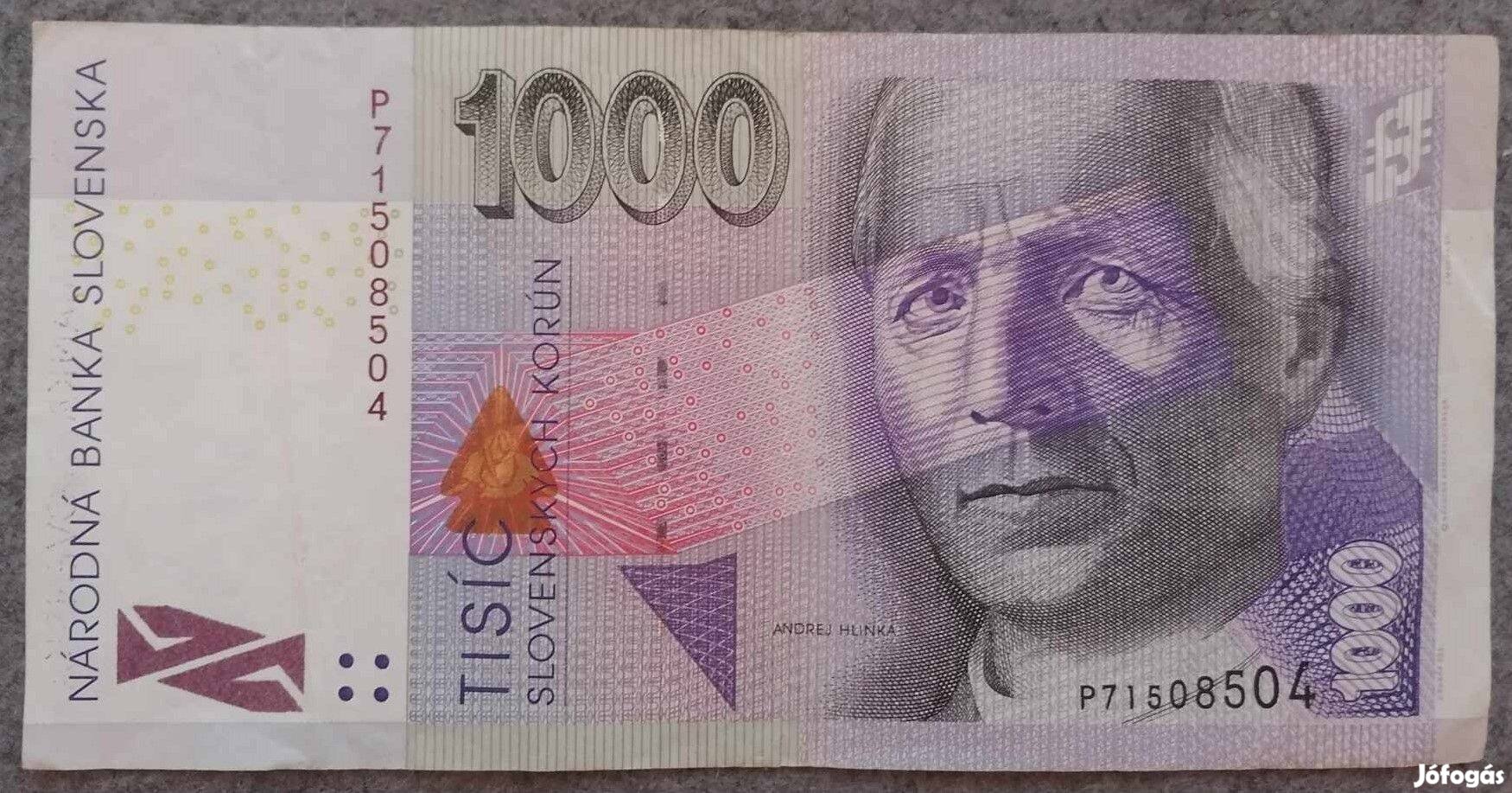 Szlovákia 1000 korona 2005 P széria VF