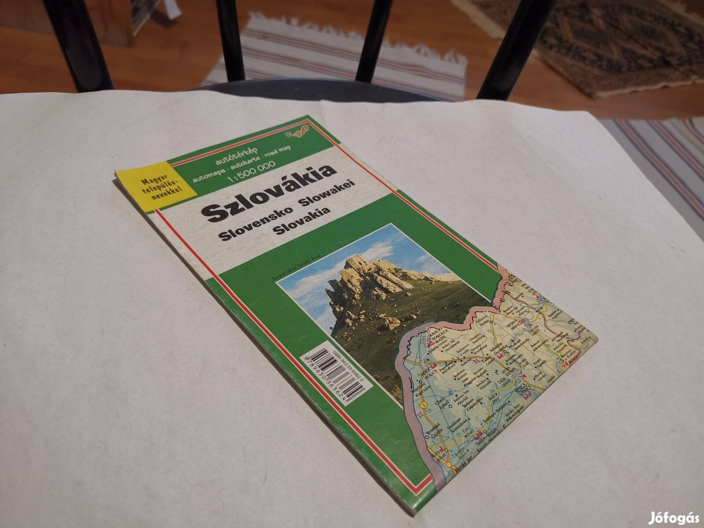 Szlovákia autótérkép 90s évek - autótérkép magyar