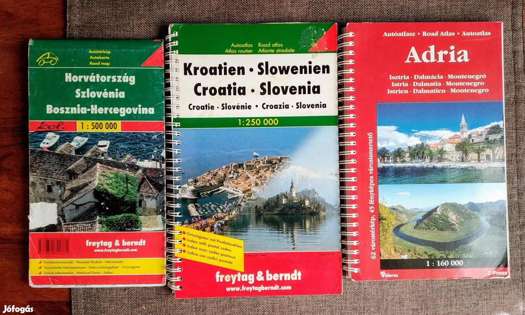 Szlovénia Horvátország Adria Utikönyvek Atlaszok Jugoszlávia