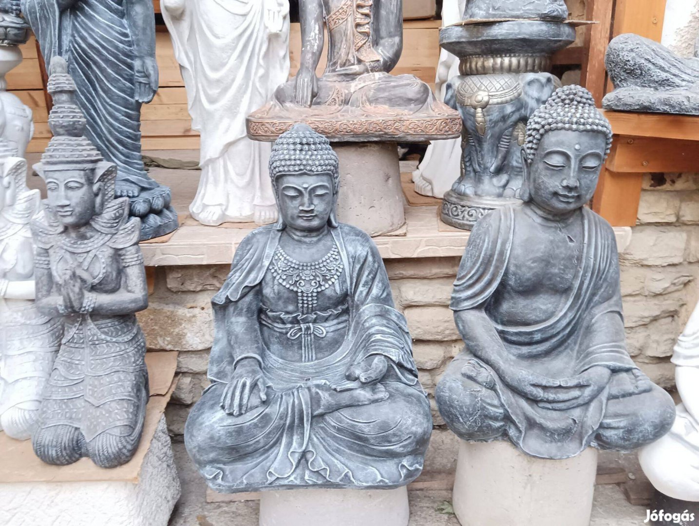 Szobor kiárusítás Vecsésen Buddha 65cm Fagyálló műkő Nem beton !