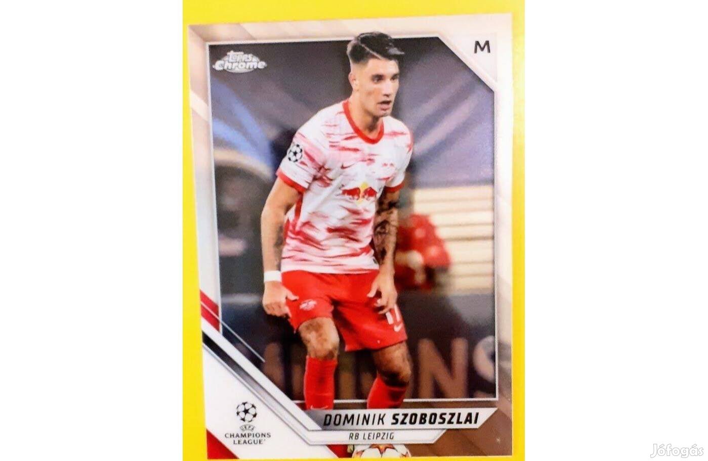 Szoboszlai Dominik Leipzig Chrome focis kártya 2021-22 Topps Chrome