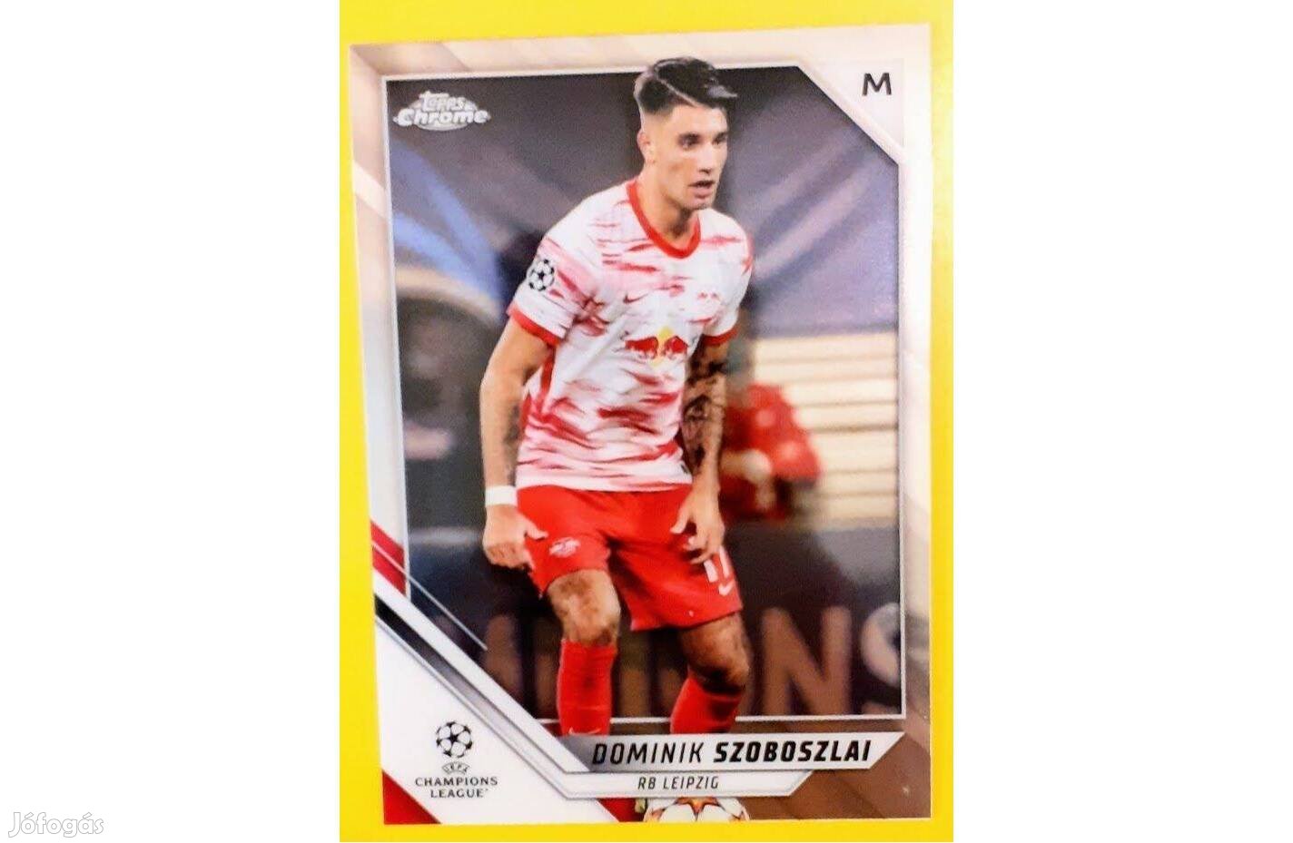 Szoboszlai Dominik Leipzig Chrome focis kártya 2021-22 Topps Chrome