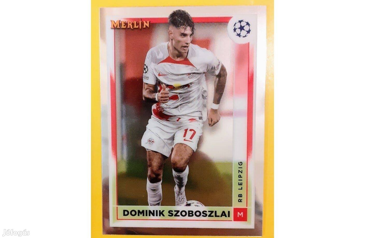 Szoboszlai Dominik Leipzig Chrome focis kártya 2022-23 Topps Merlin