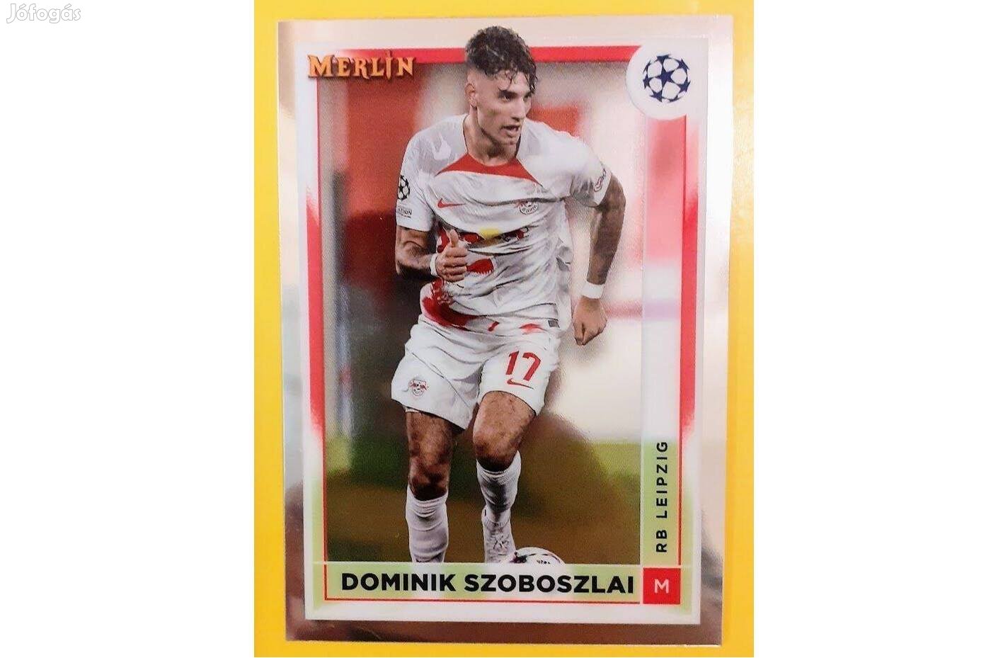 Szoboszlai Dominik Leipzig Chrome focis kártya 2022-23 Topps Merlin
