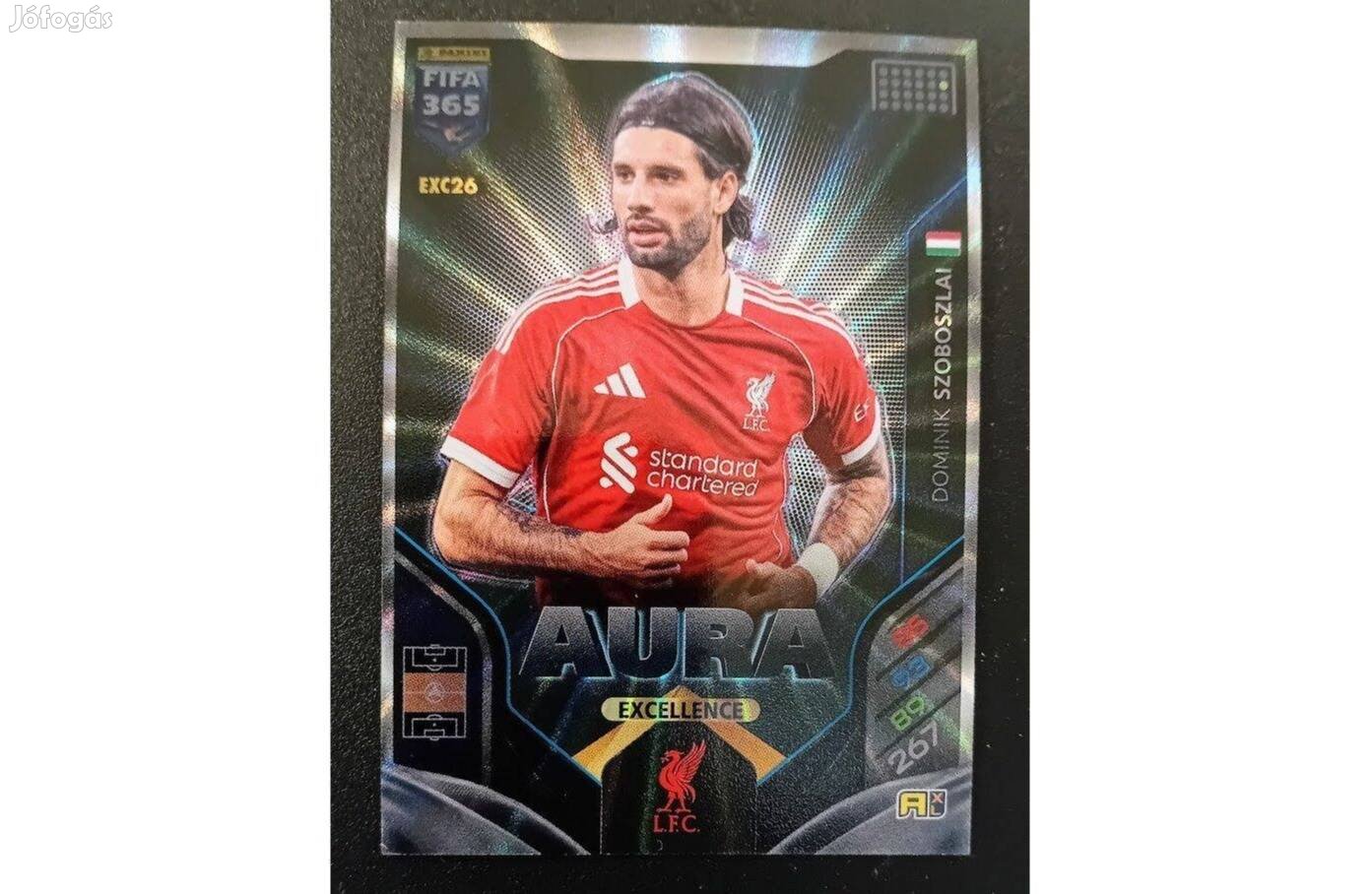 Szoboszlai Dominik Liverpool Aura Excellence focis kártya