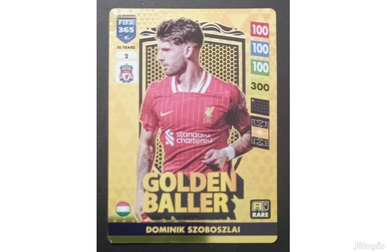 Szoboszlai Dominik Liverpool Golden Baller focis kártya FIFA 2025