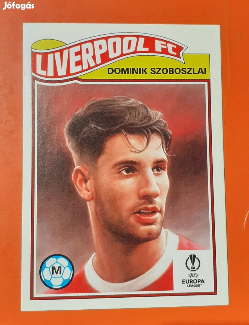 Szoboszlai Dominik Liverpool Topps Living Set focis kártya