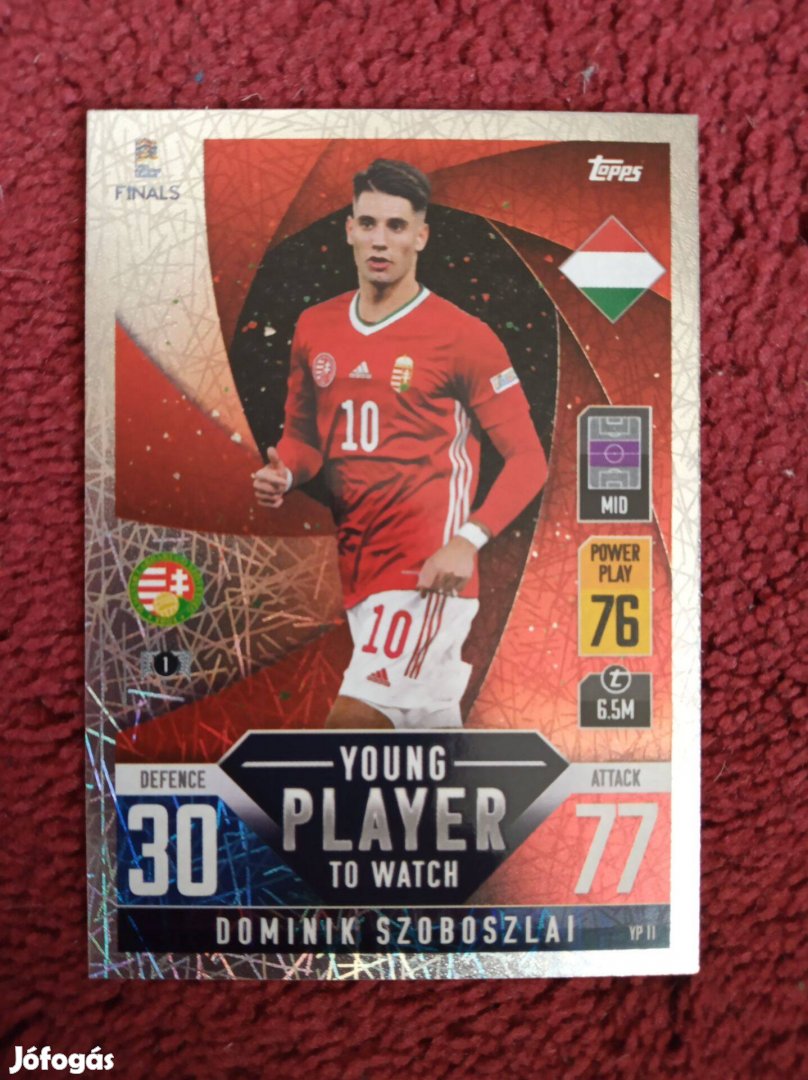 Szoboszlai Dominik Magyarország Nemzetek Ligája Young Players kártya